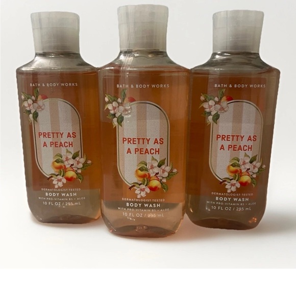 Bath & Body Works Other - Bath & Body Works Pretty as a Peach Body Wash, Set of 3, Factory Sealed